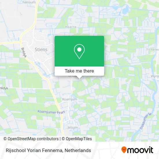 Rijschool Yorian Fennema map