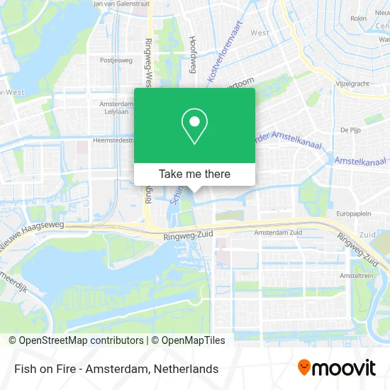 Fish on Fire - Amsterdam map