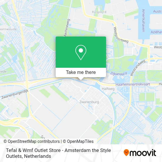 Tefal & Wmf Outlet Store - Amsterdam the Style Outlets map