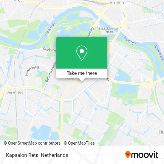 Kapsalon Reta map