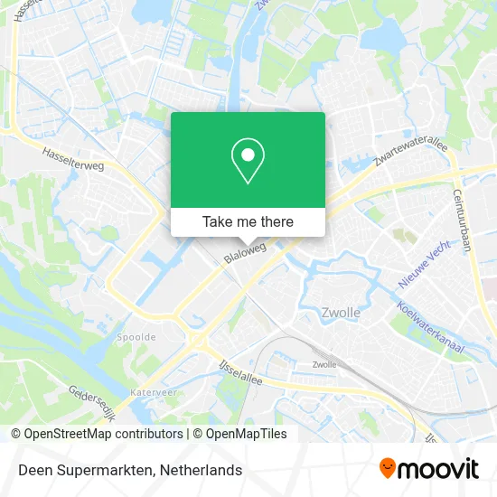 Deen Supermarkten map
