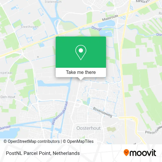 Postnl Pakketpunt map