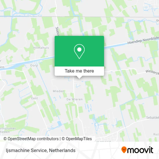 Ijsmachine Service map
