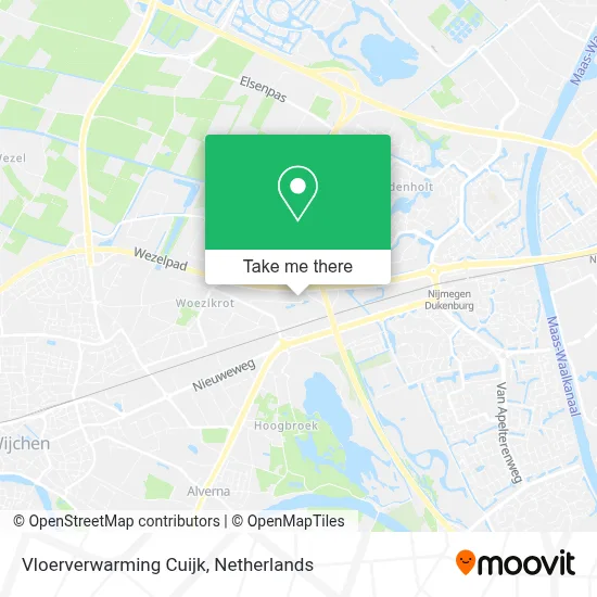 Vloerverwarming Cuijk map