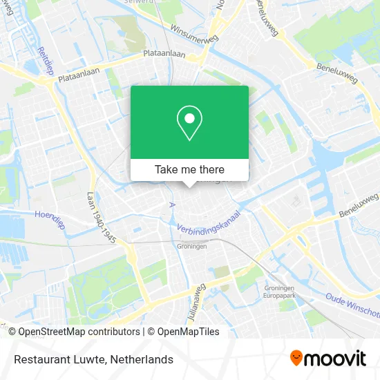Restaurant Luwte map