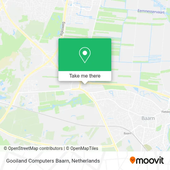 Gooiland Computers Baarn map