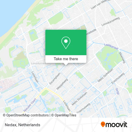 Nedax map
