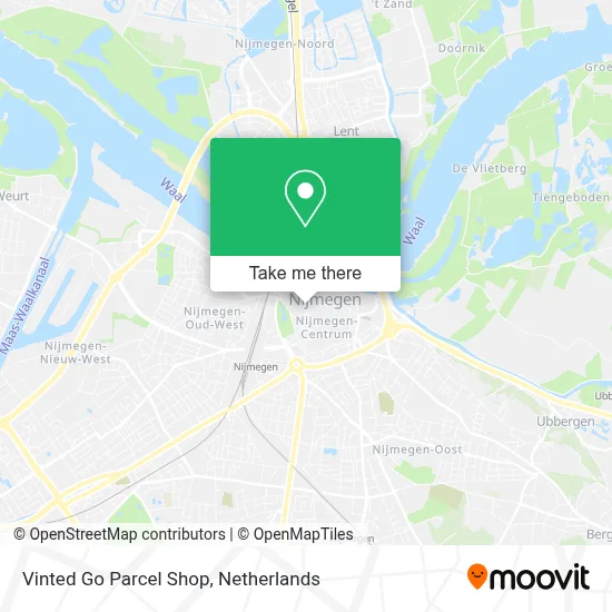 Vinted Go Parcel Shop Karte
