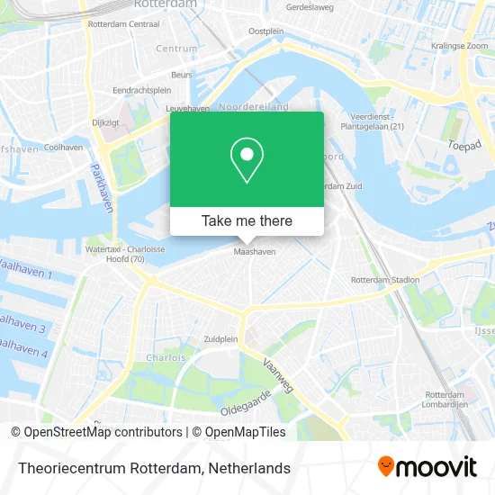 Theoriecentrum Rotterdam map