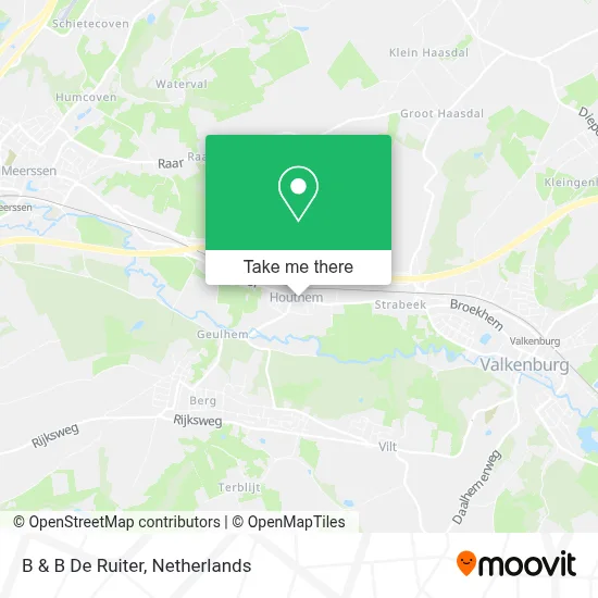 B & B De Ruiter map