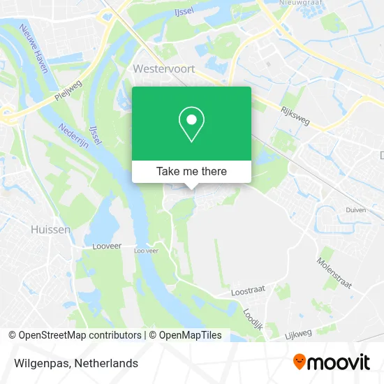 Wilgenpas map