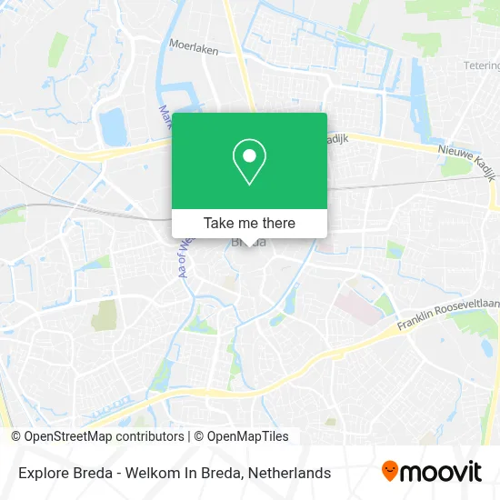 Explore Breda - Welkom In Breda map