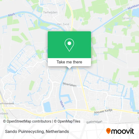Sando Puinrecycling map
