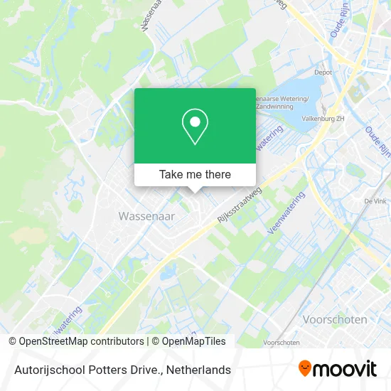 Autorijschool Potters Drive. Karte