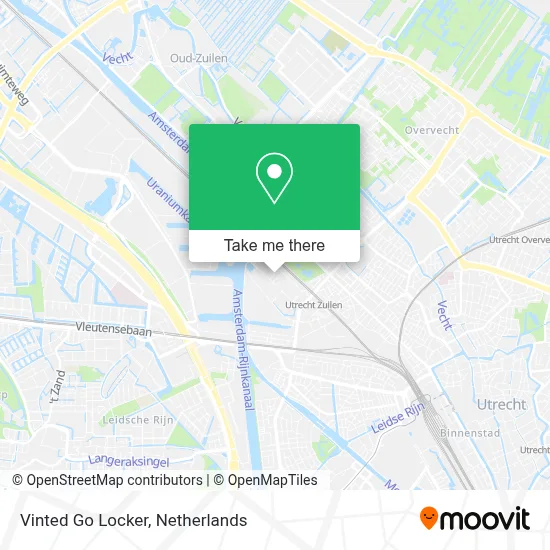Vinted Go Locker map