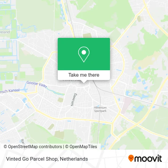 Vinted Go Parcel Shop map