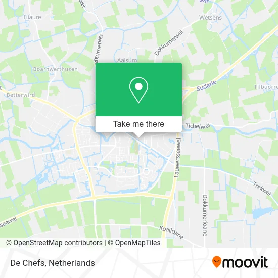 De Chefs map
