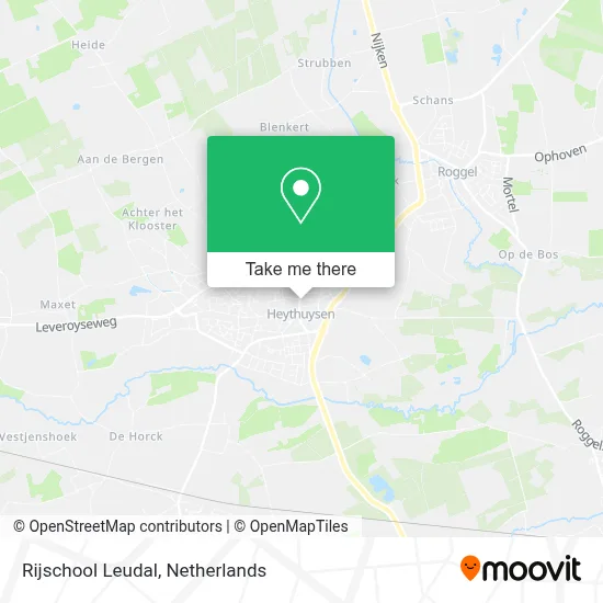 Rijschool Leudal map