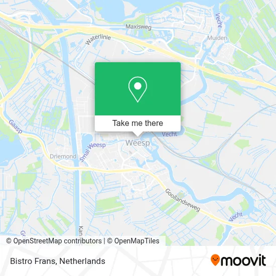 Bistro Frans map