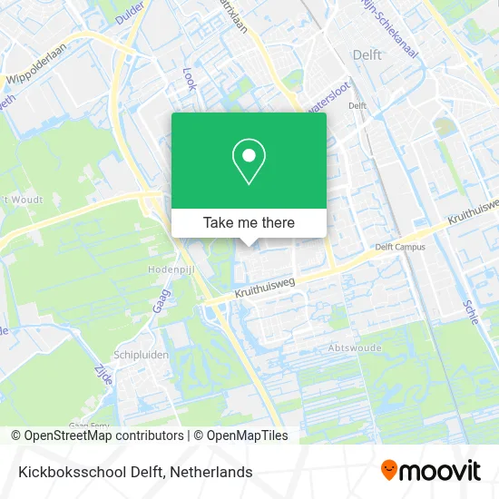 Kickboksschool Delft map
