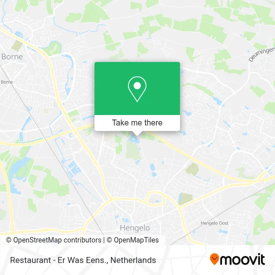 Restaurant - Er Was Eens. map