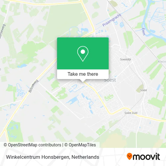 Winkelcentrum Honsbergen map