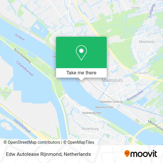 Edw Autolease Rijnmond map