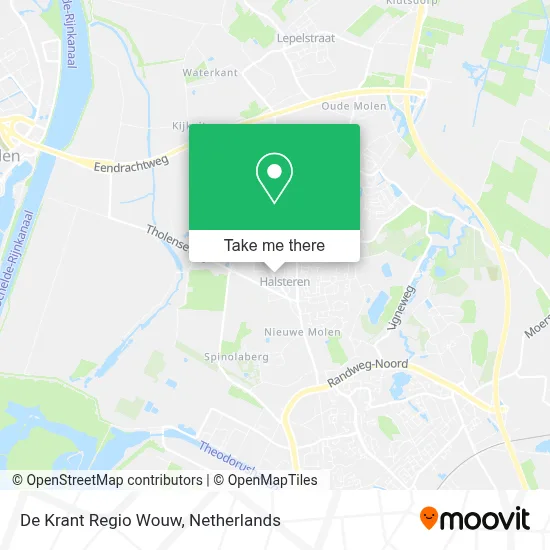 De Krant Regio Wouw map