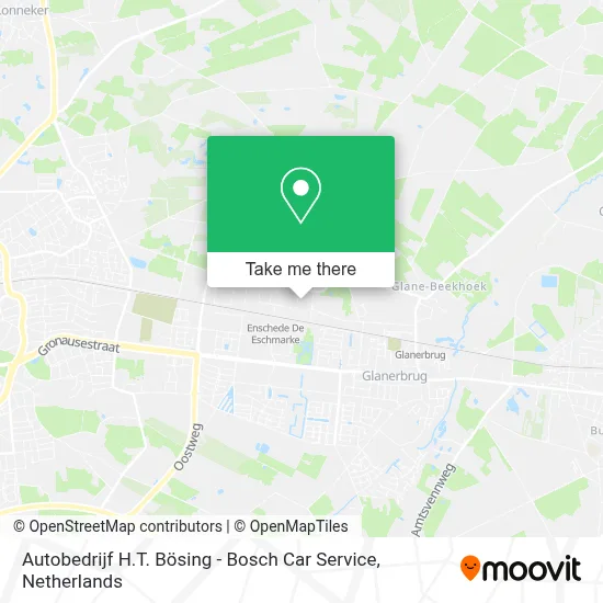 Autobedrijf H.T. Bösing - Bosch Car Service map