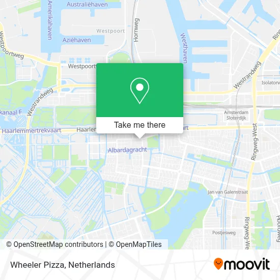 Wheeler Pizza map
