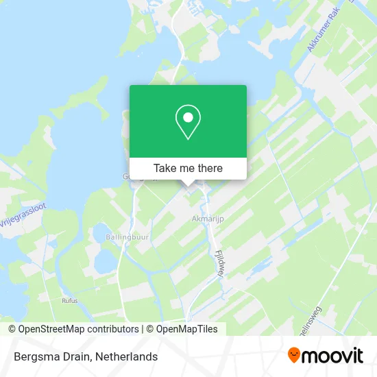 Bergsma Drain map