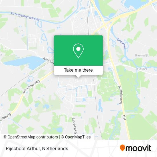 Rijschool Arthur map