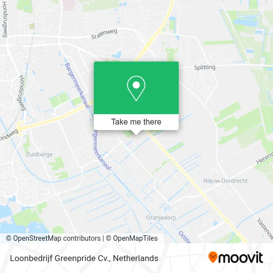 Loonbedrijf Greenpride Cv. map
