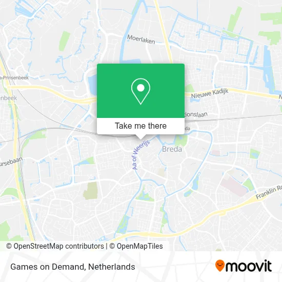 Games on Demand map
