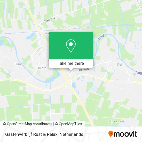 Gastenverblijf Rust & Relax map