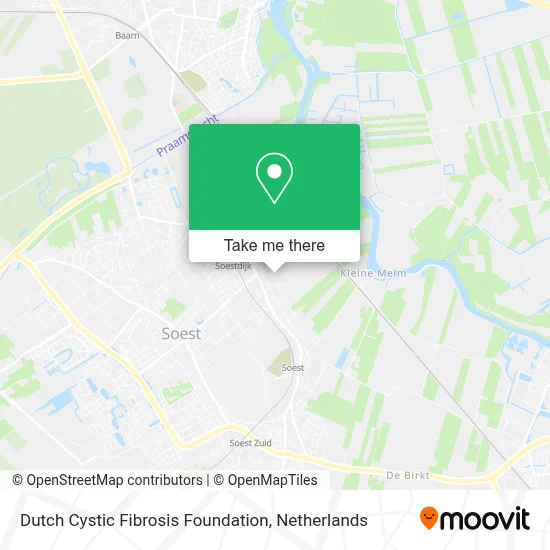Dutch Cystic Fibrosis Foundation map