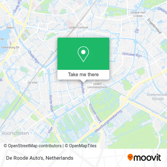 De Roode Auto's Karte