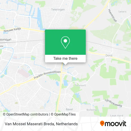 Van Mossel Maserati Breda map