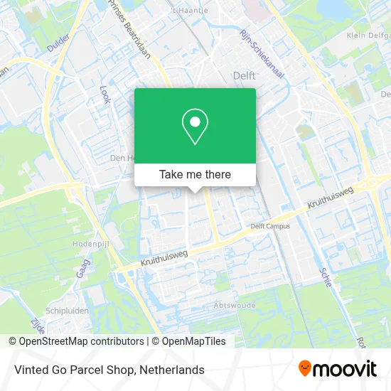 Vinted Go Parcel Shop Karte