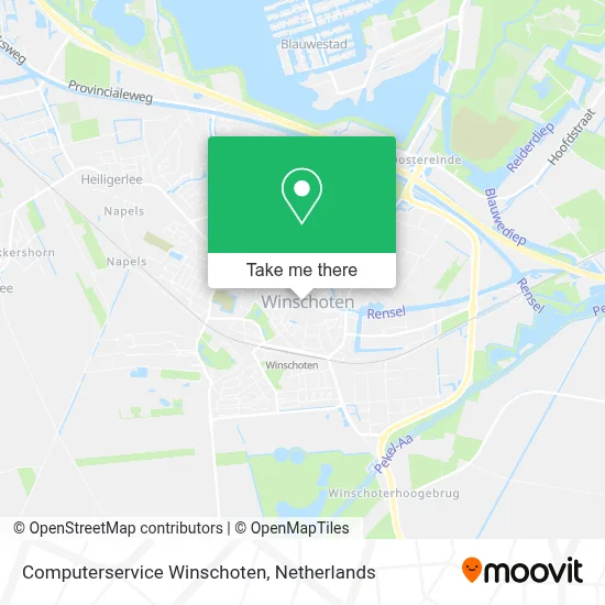 Computerservice Winschoten map