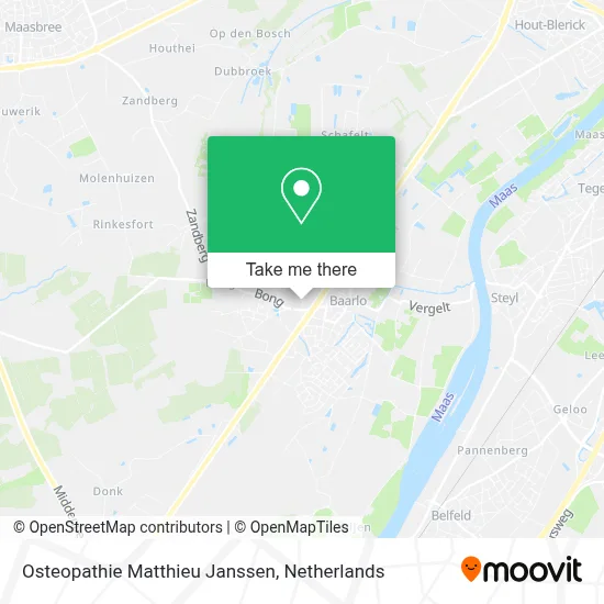 Osteopathie Matthieu Janssen map