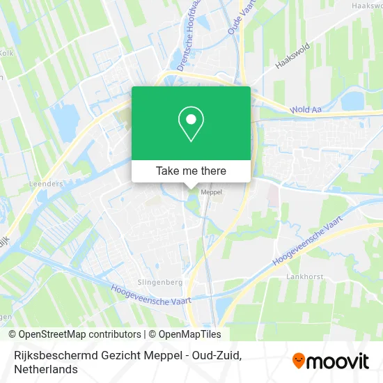 Rijksbeschermd Gezicht Meppel - Oud-Zuid map