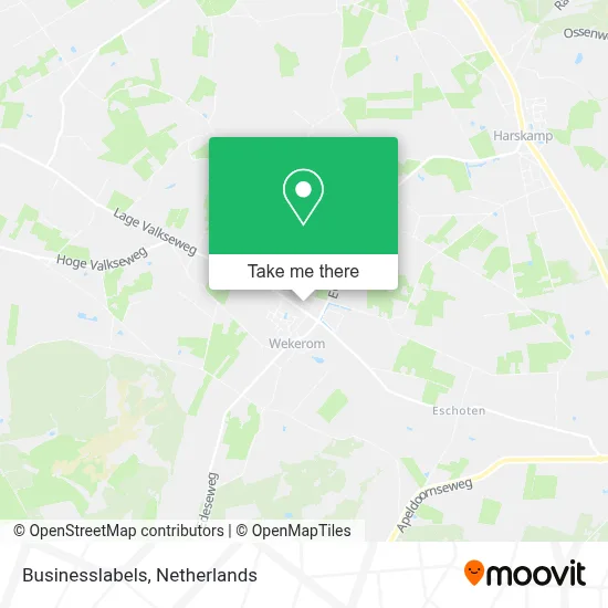 Businesslabels Karte