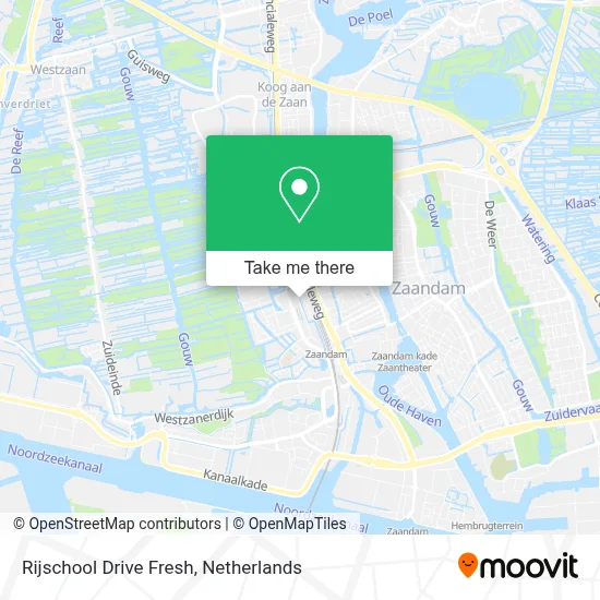 Rijschool Drive Fresh map