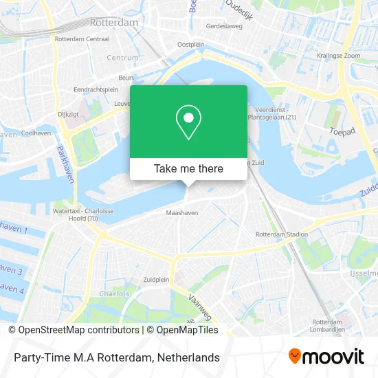Party-Time M.A Rotterdam map