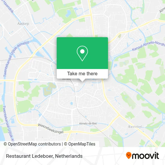 Restaurant Ledeboer map