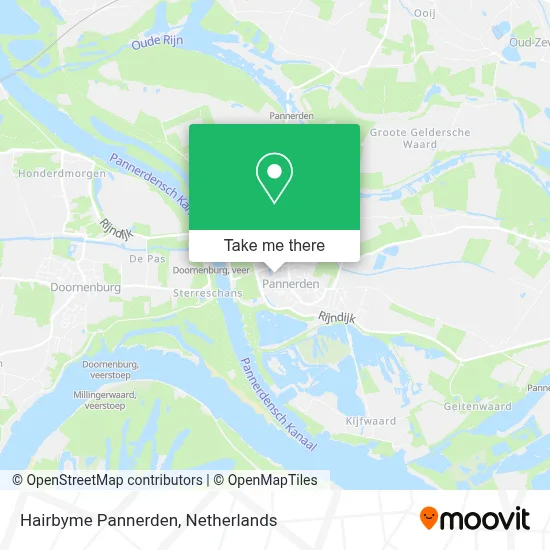 Hairbyme Pannerden map
