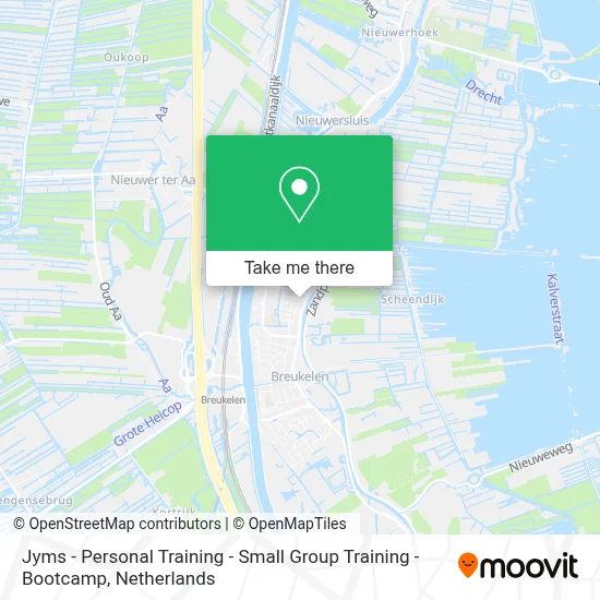 Jyms - Personal Training - Small Group Training - Bootcamp map
