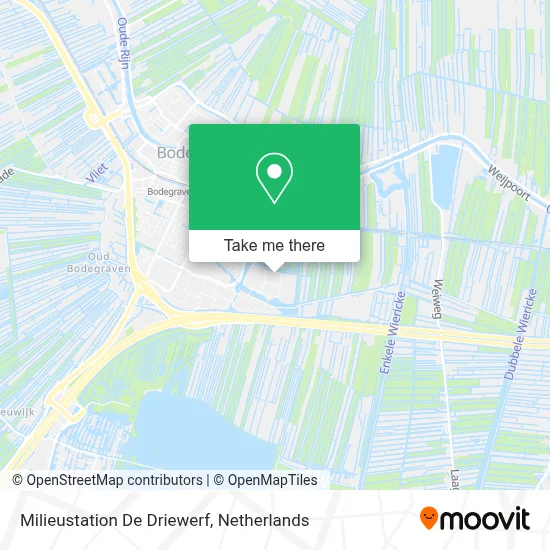 Milieustation De Driewerf map