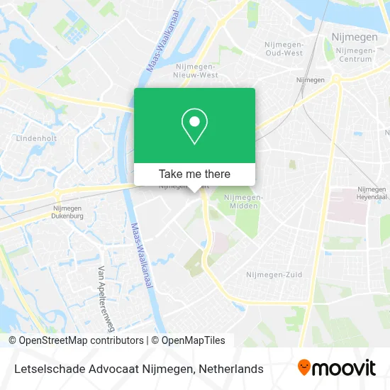 Letselschade Advocaat Nijmegen map